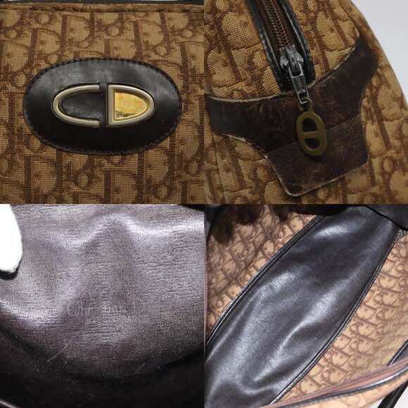 DIOR Trotter Canvas Hand Bag Brown - Picture 11 of 12